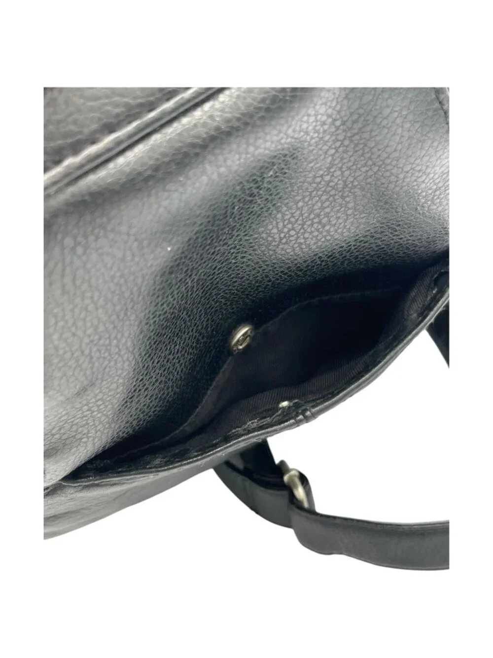 Vintage Hillard & Hanson Black Leather Sling Bag 12